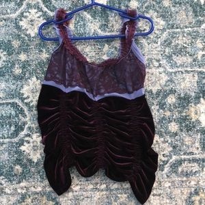 Purple lace top